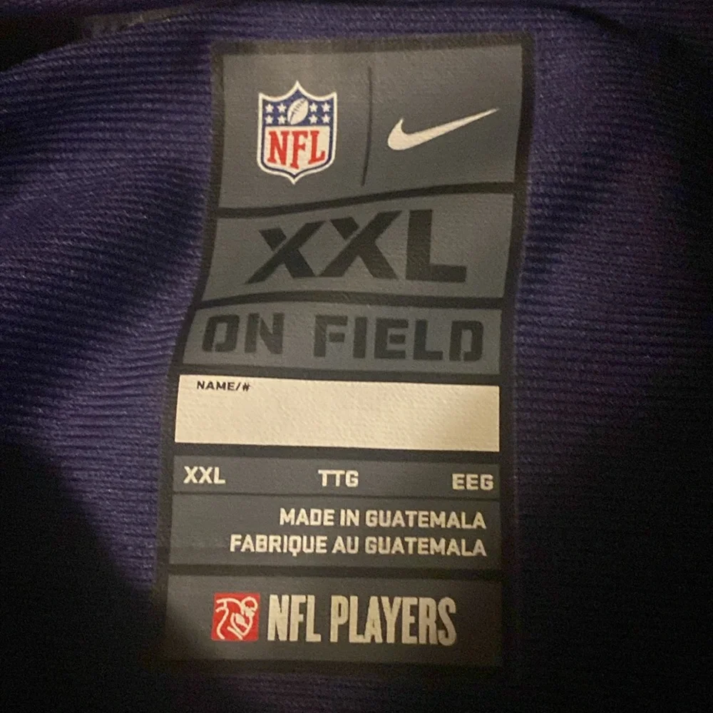Baltimore Ravens  C J Mosley Nike On Field Purple Football Jersey 57 Mens XXL